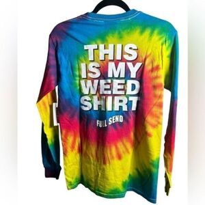 NWT Full Send Unisex Tie Dye Long Sleeve Graphic Tee Shirt - Size Small